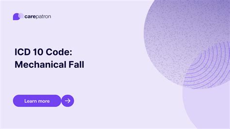 1 describes the circumstance causing an injury, not the nature of the injury. . Icd 10 code for mechanical fall